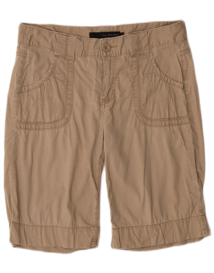 Calvin Klein Jeans Womens Casual Shorts US 8 Medium W30 Beige Classic