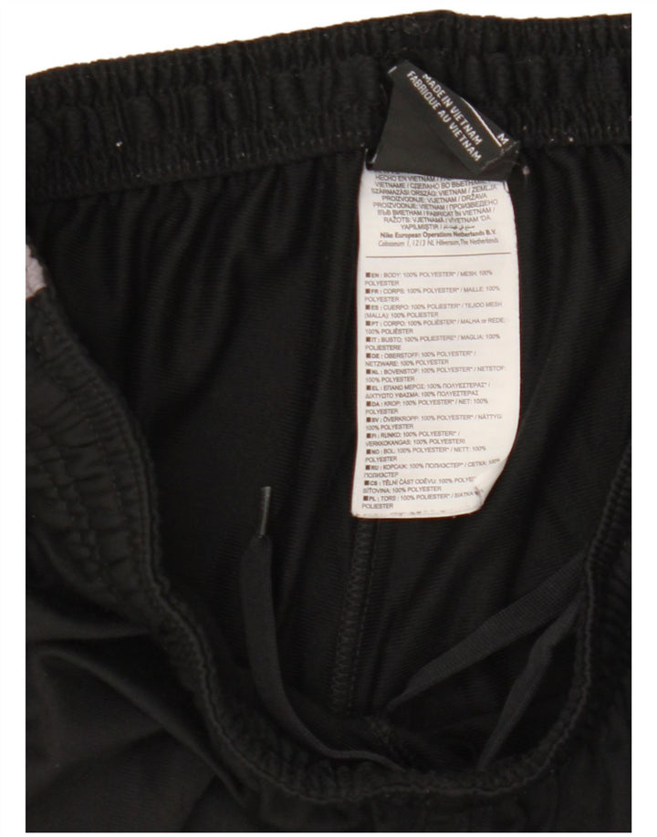 Nike Mens Tracksuit Trousers Medium  Black Colourblock Polyester Sports