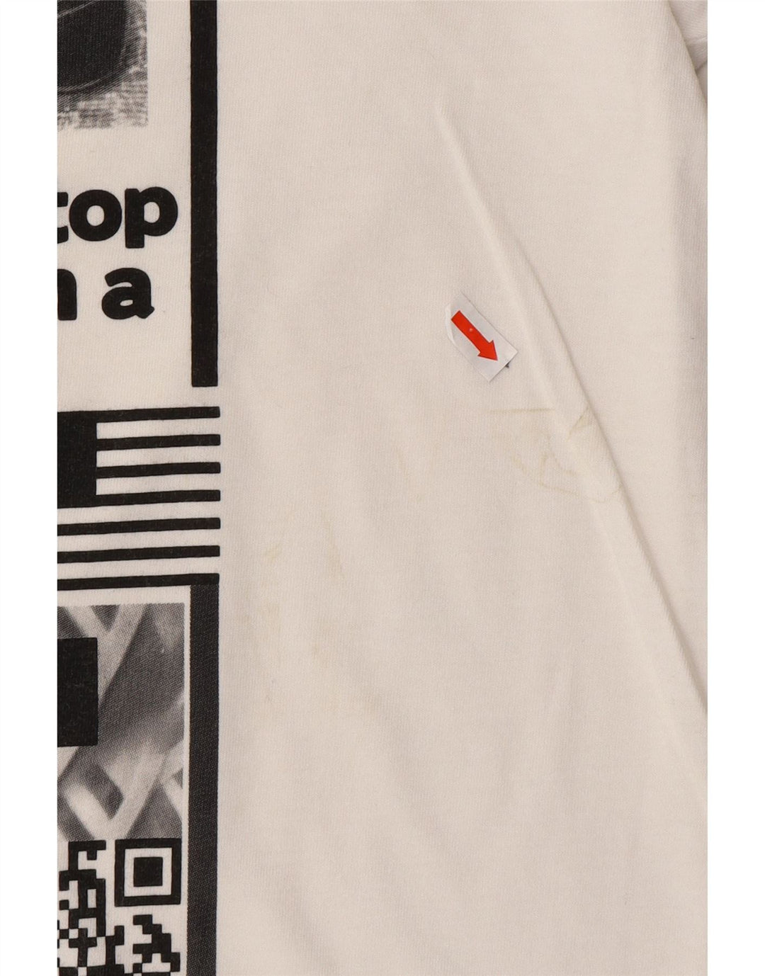 ADIDAS Mens Graphic T-Shirt Top Medium White