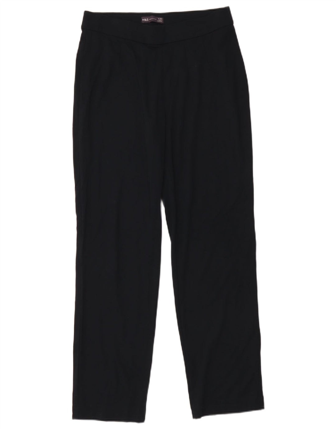 Marks & Spencer Womens Tracksuit Trousers UK 12 Medium Navy Blue Viscose