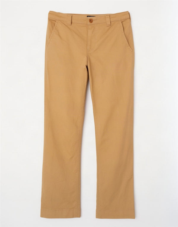 Armani Mens Straight Chino Trousers EU 50 Large W33 L29 Beige Cotton