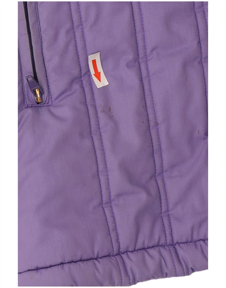 Univers Womens Padded Coat EU 42 Large Purple Polyester