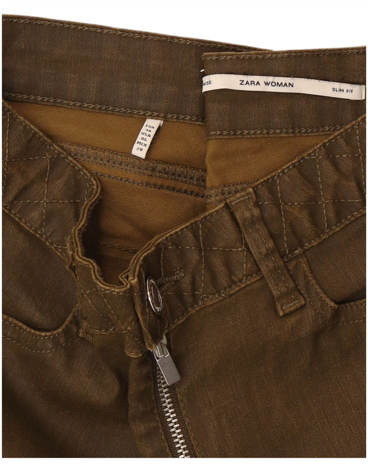 Zara Womens Slim Jeans EU 38 Small W28 L28 Green