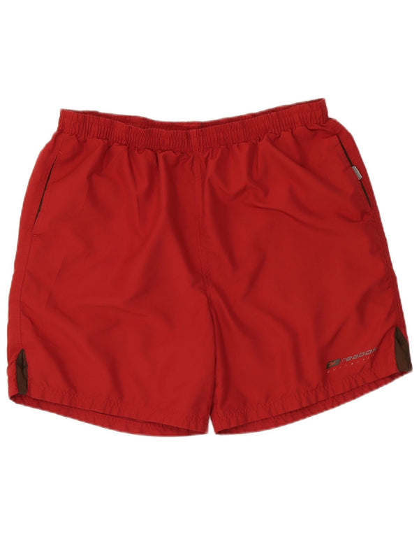 Reebok Mens Swimming Shorts Large Red Polyester