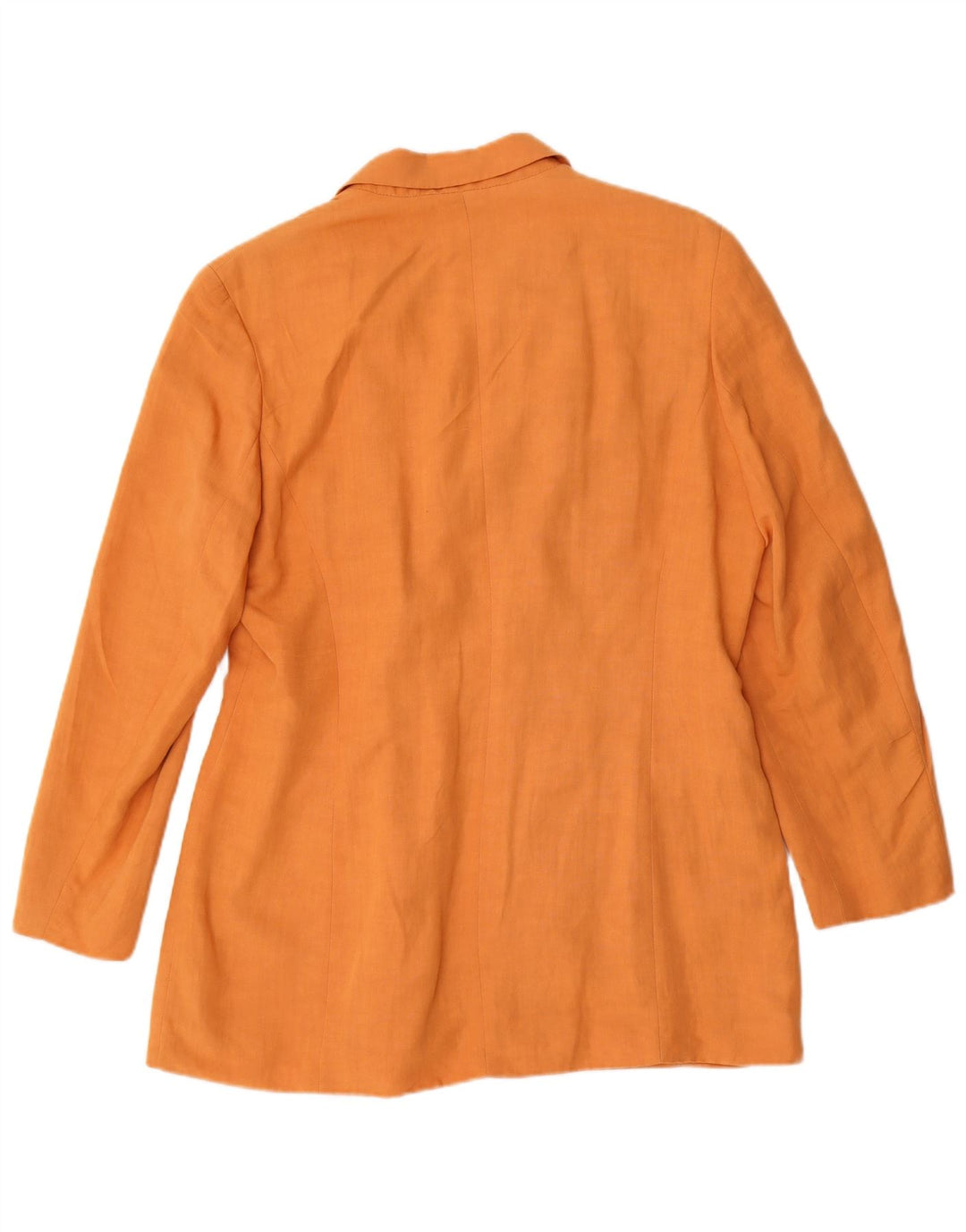 Vintage Womens Double Breasted Blazer Jacket UK 16 Large Orange Viscose