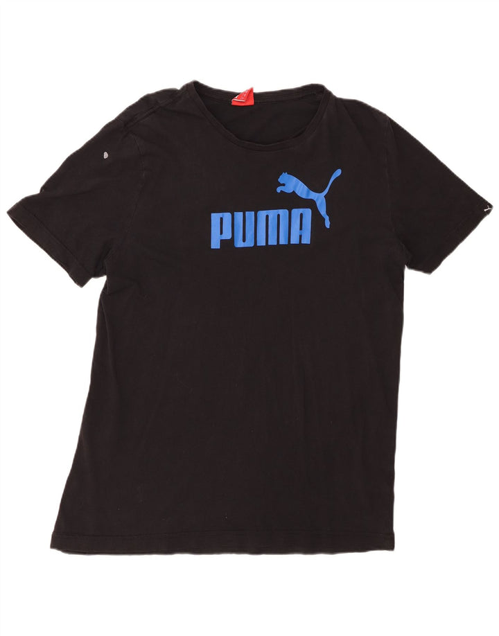 PUMA Mens Graphic T-Shirt Top Large Black