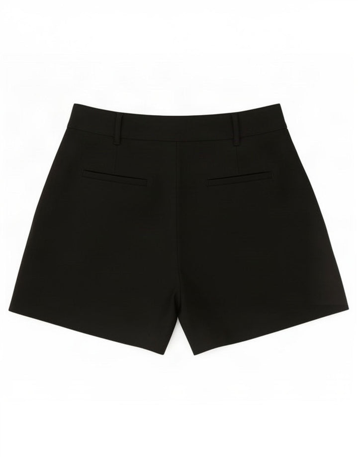 Zara Womens Pegged Chino Shorts Medium W28 Black