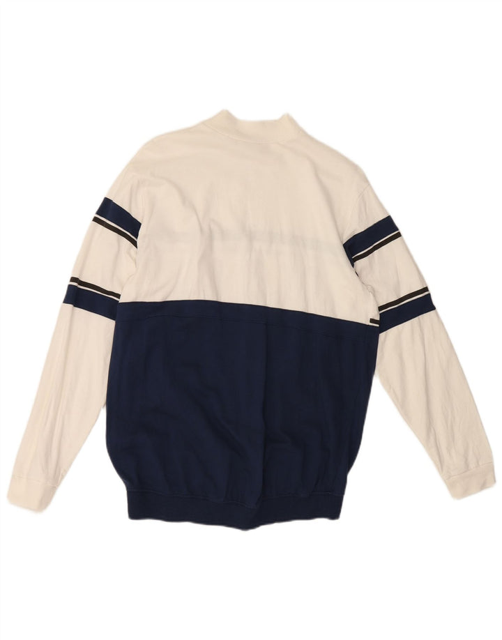 Zara Mens Trafaluc Graphic Sweatshirt Jumper Medium White Colourblock