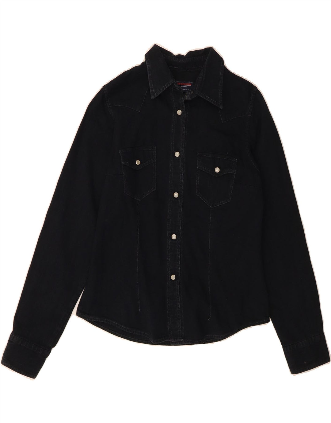 NEW JEANS Womens Denim Shirt UK 10 Small Black Vintage New Jeans and Second-Hand New Jeans from Messina Hembry 