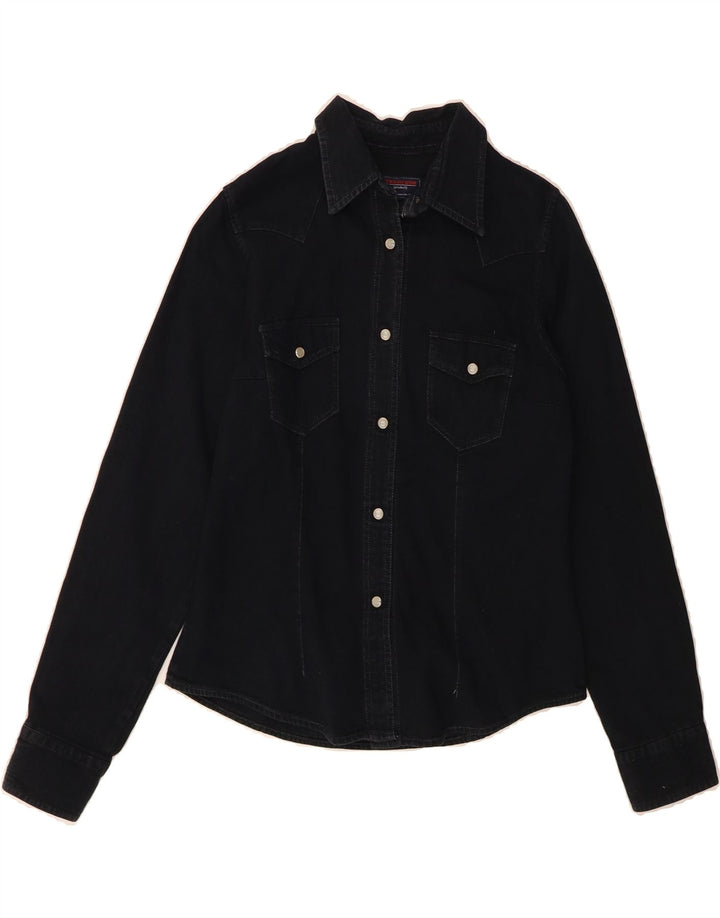 NEW JEANS Womens Denim Shirt UK 10 Small Black Vintage New Jeans and Second-Hand New Jeans from Messina Hembry 