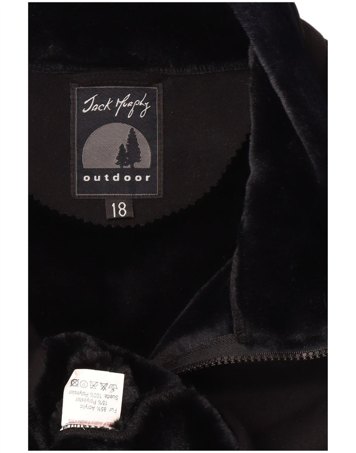 JACK MURPHY Womens Gilet UK 18 XL  Black Acrylic