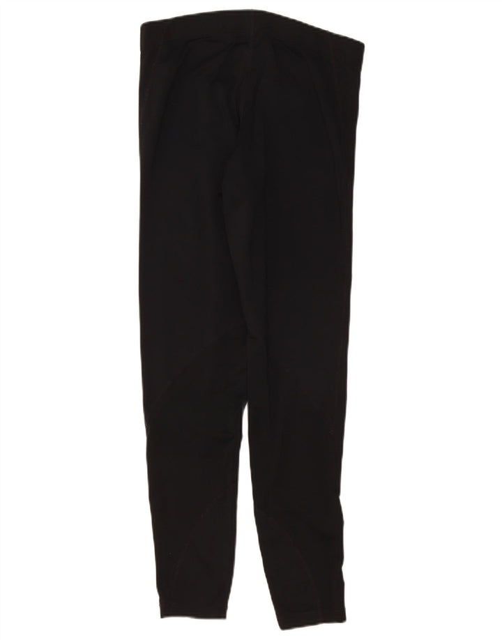Nike Womens Graphic Leggings UK 12 Medium Black Polyester