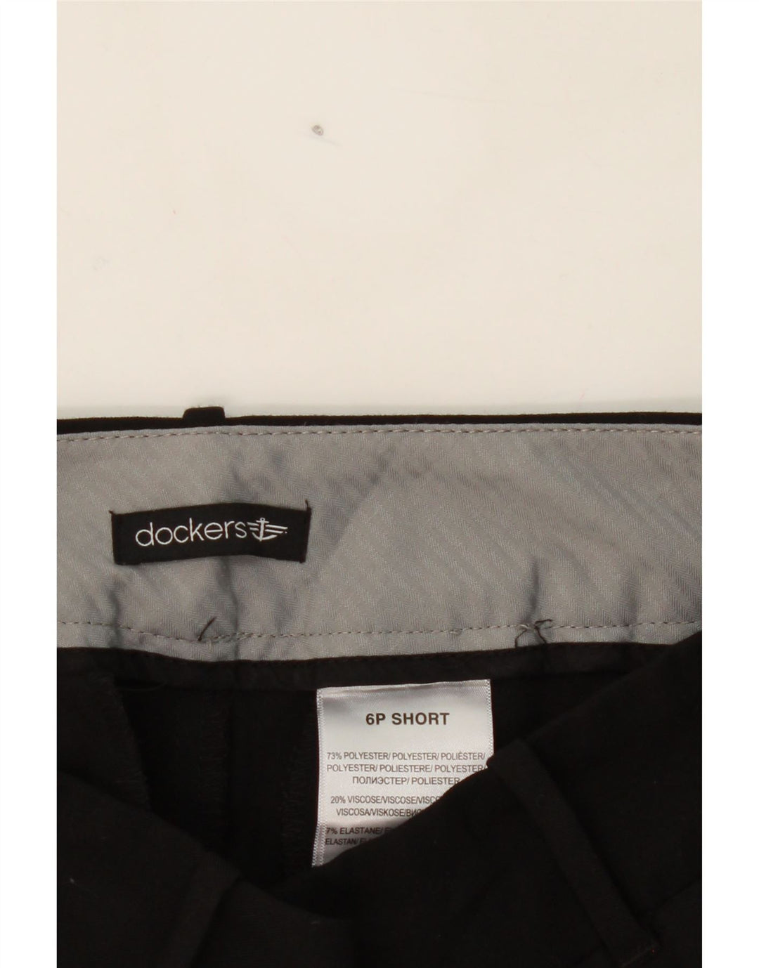 DOCKERS Womens Bootcut Casual Trousers US 6 Medium W30 L27 Black Polyester Vintage Dockers and Second-Hand Dockers from Messina Hembry 