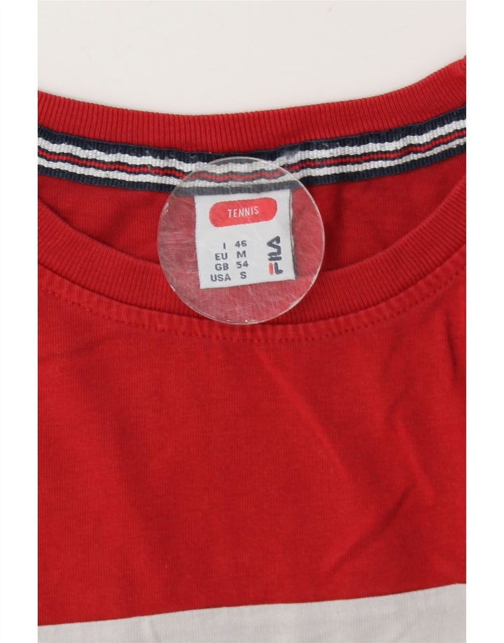 Fila Mens Tennis Graphic Top Long Sleeve IT 46 Small Multicoloured