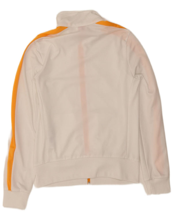 Puma Womens Tracksuit Top Jacket UK 12 Medium White Colourblock Polyester
