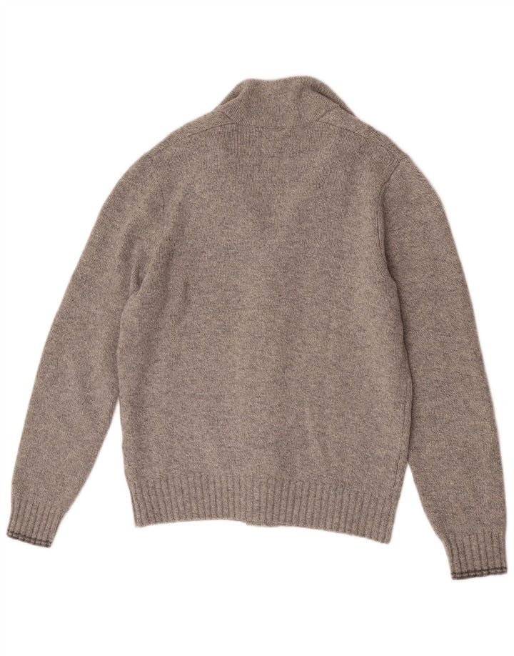 Woolrich Mens Cardigan Sweater Medium Grey Wool