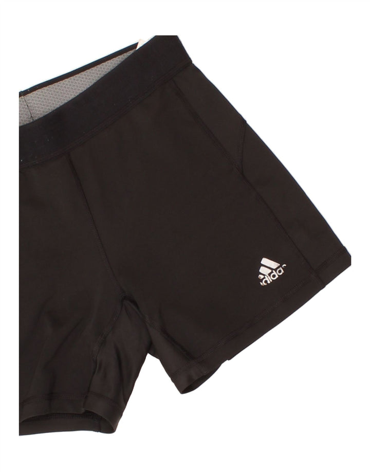 ADIDAS Womens Climalite Sport Shorts UK 8 Small Black Polyester Vintage Adidas and Second-Hand Adidas from Messina Hembry 