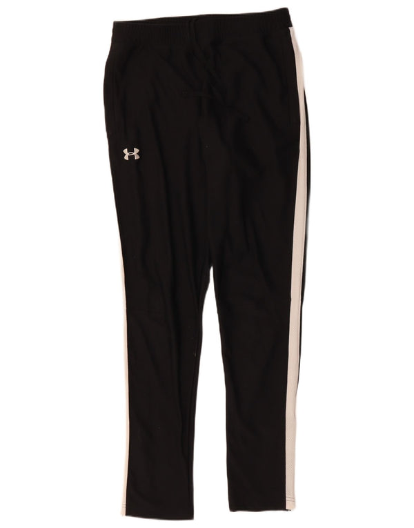 Under Armour Mens Tracksuit Trousers Medium  Black Colourblock Polyester
