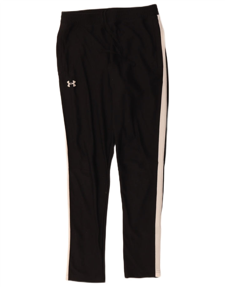 Under Armour Mens Tracksuit Trousers Medium  Black Colourblock Polyester