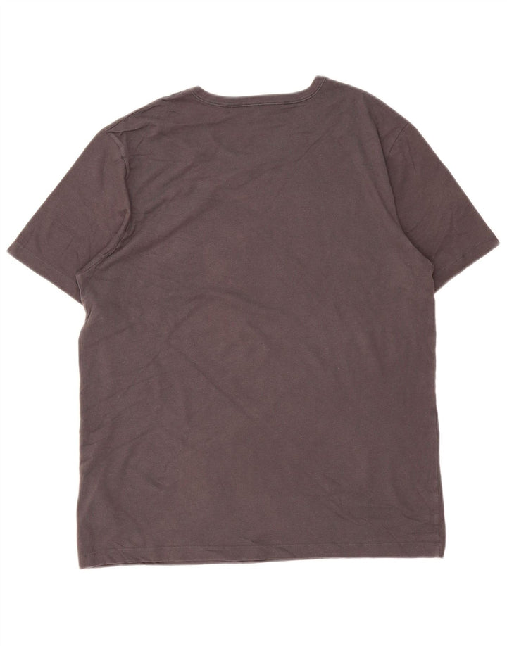 HUGO BOSS Mens T-Shirt Top Large Grey Cotton