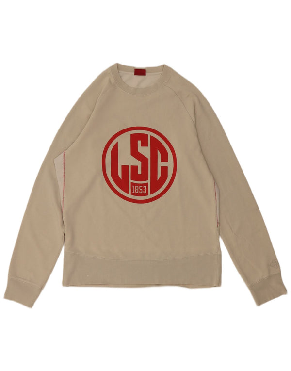 Levi's Womens Graphic Sweatshirt Jumper UK 16 Large Grey Cotton