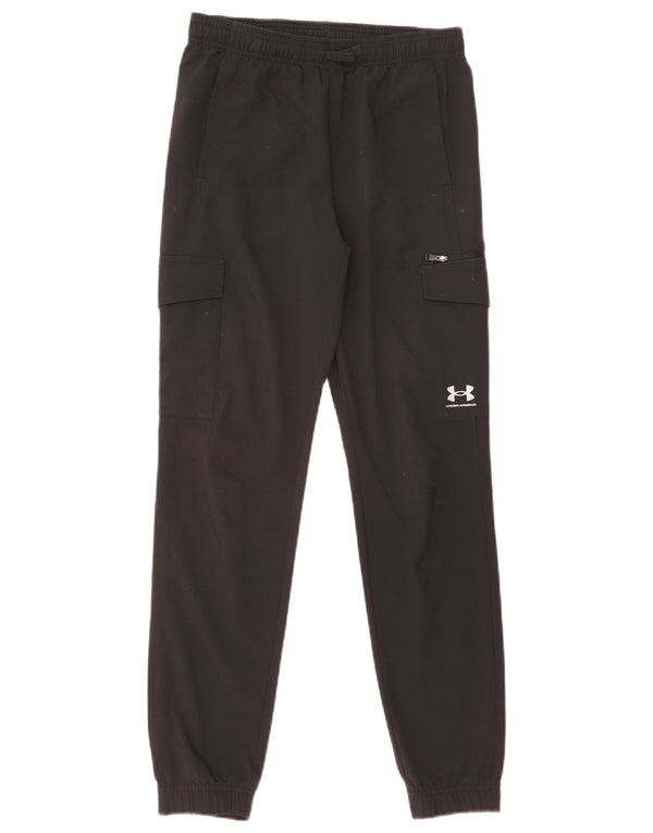 Under Armour Boys Cargo Tracksuit Trousers Joggers 11-12 Years Large Black