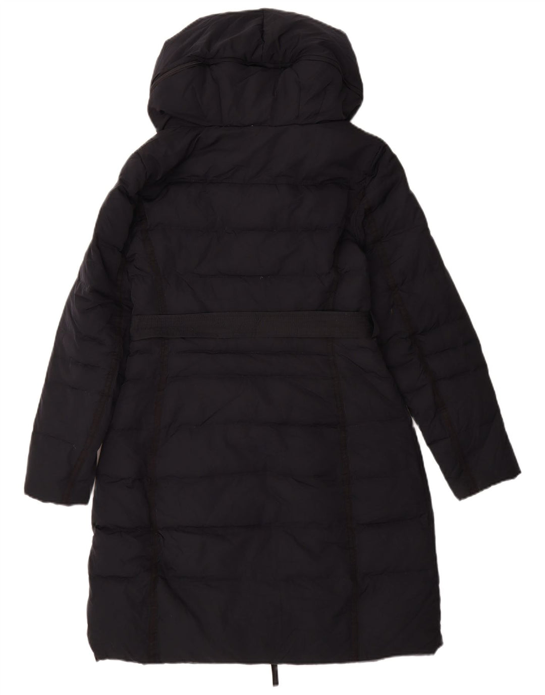 ZARA Womens Padded Coat UK 14 Medium Navy Blue Polyester