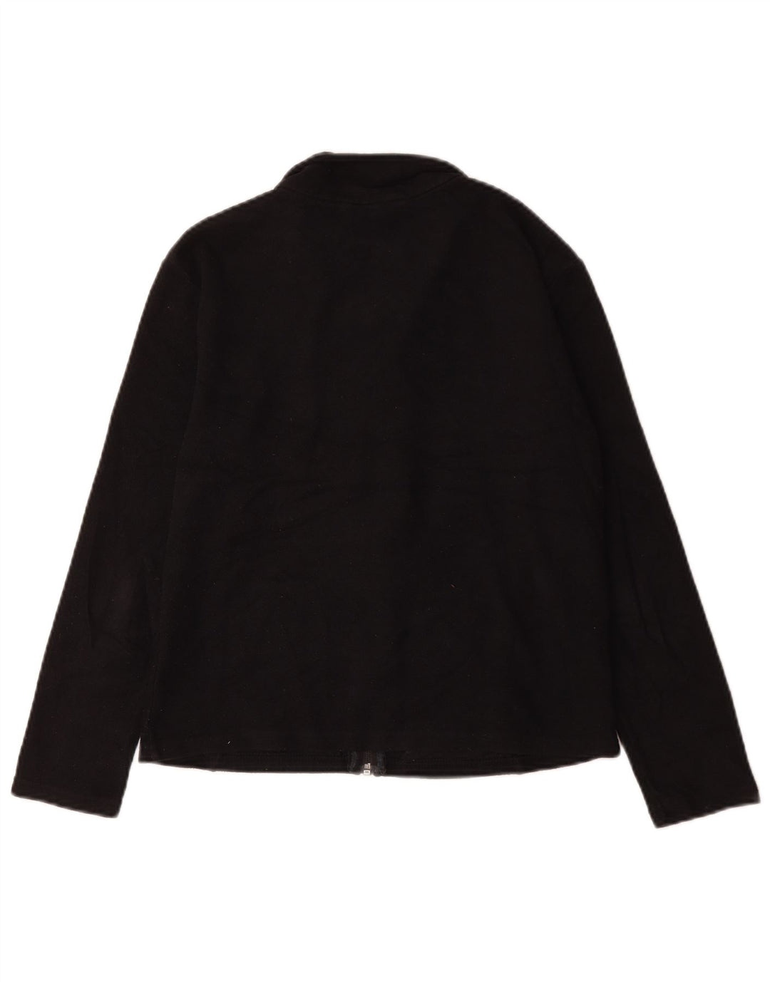 Marks & Spencer Womens Fleece Jacket UK 12 Medium Black Polyester