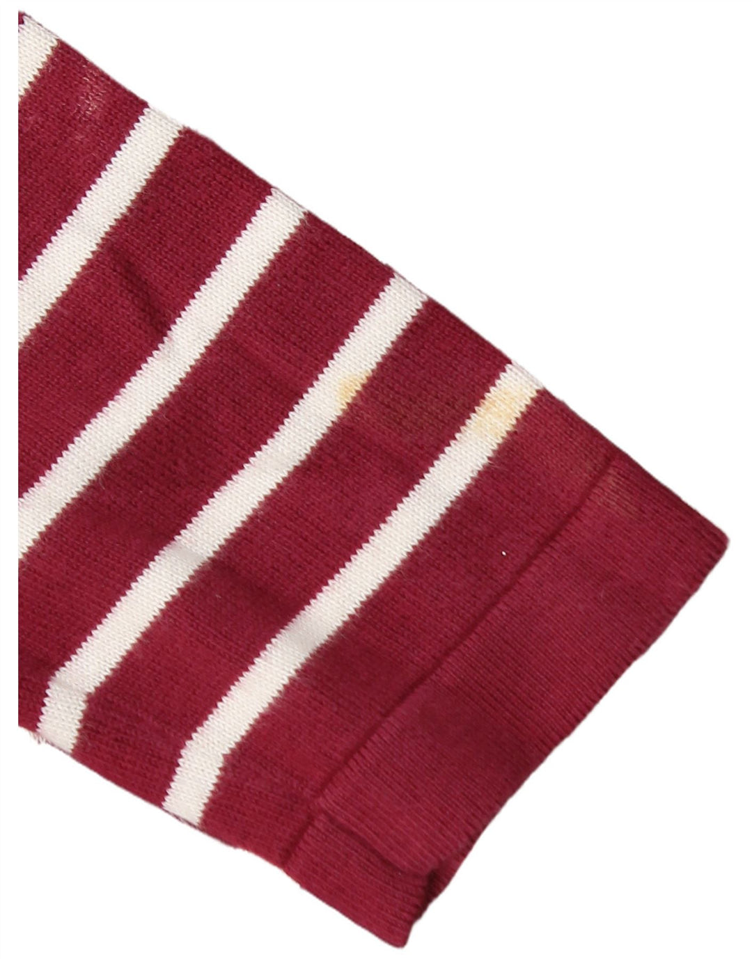 CREW CLOTHING Womens Jumper Dress UK 8 Small Burgundy Striped Cotton