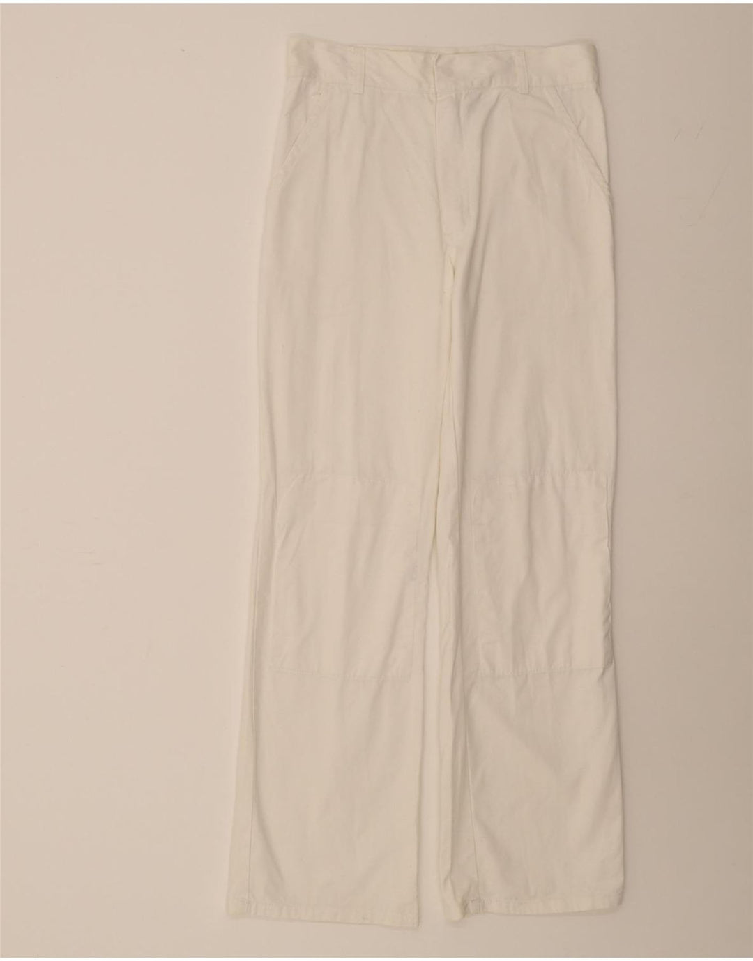 DICKIES Womens Straight Cargo Trousers W32 L31 White Cotton Vintage Dickies and Second-Hand Dickies from Messina Hembry 