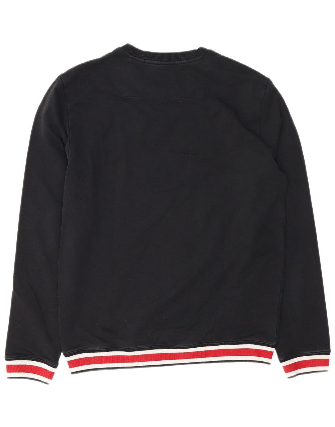 GUESS Mens Slim Fit Sweatshirt Jumper UK 40 Medium Black Colourblock