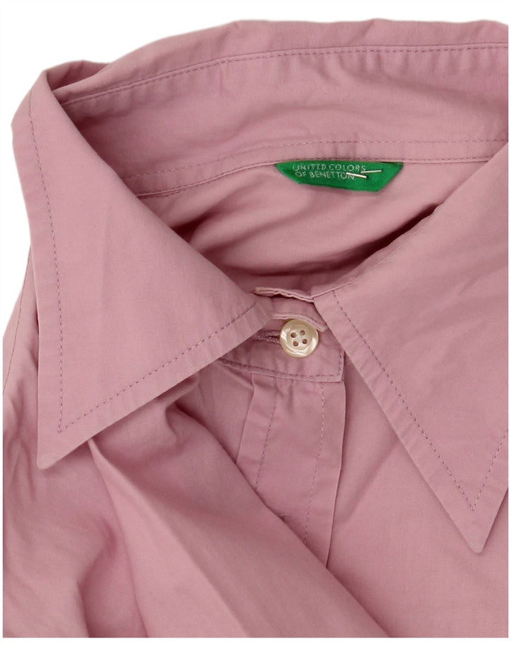 Benetton Womens Shirt UK 18 XL Pink