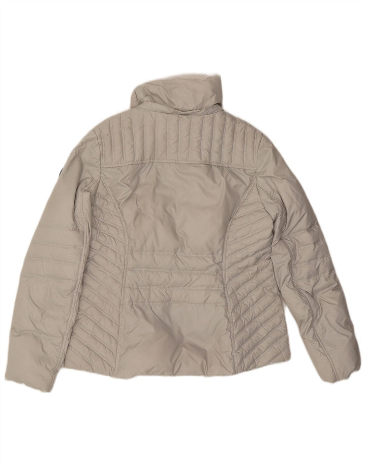 Guess Womens Padded Jacket UK 16 Large Grey