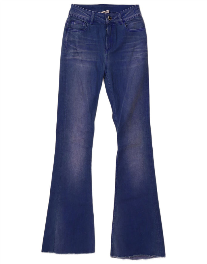 Twinset Womens Flared Jeans W26 L30 Blue Cotton