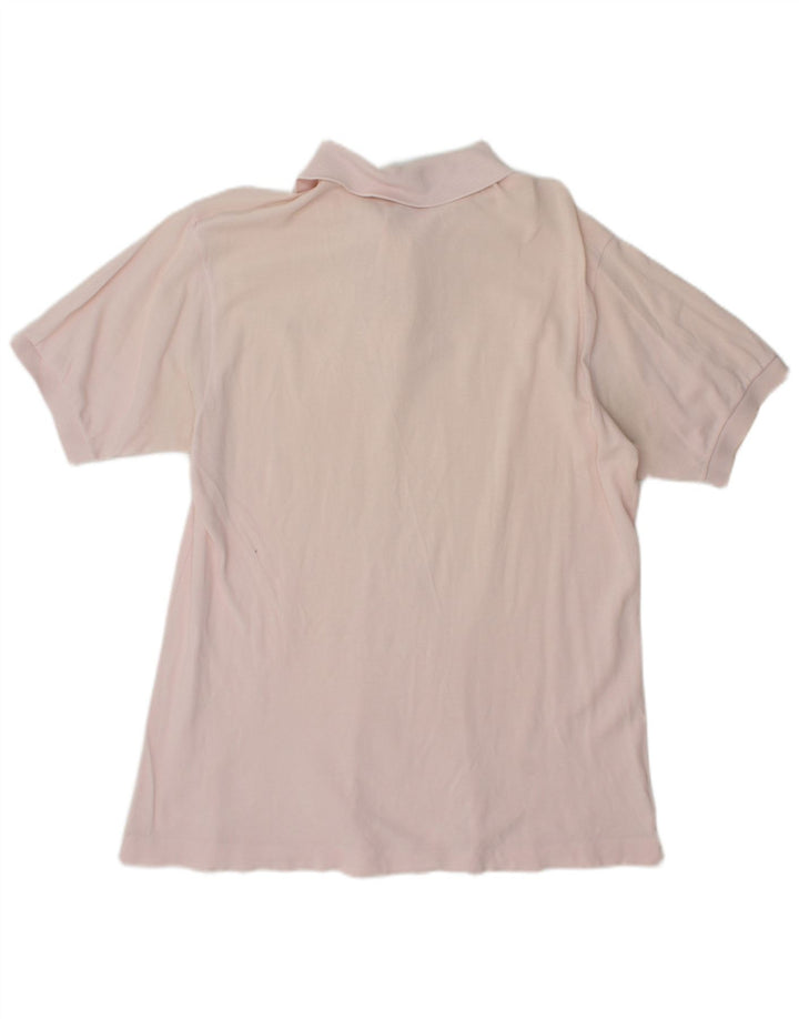LACOSTE Mens Polo Shirt Size 5 Large Pink