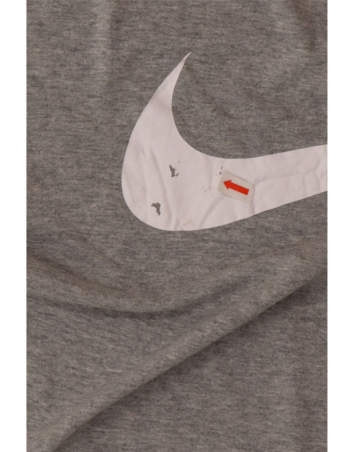 Nike Mens Graphic T-Shirt Top Small Grey Cotton