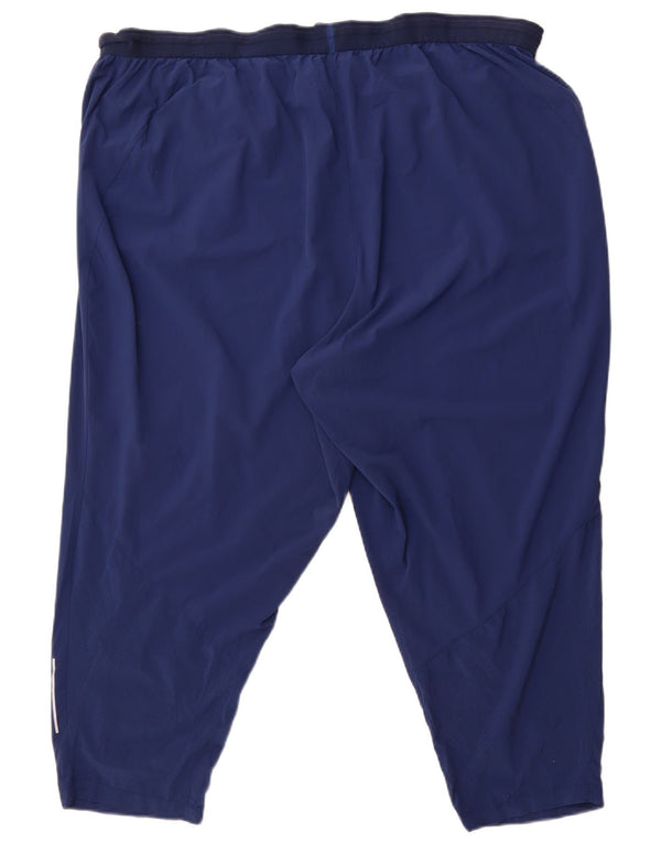 Nike Womens Dri Fit Crop Tracksuit Trousers Joggers UK 22 3XL Navy Blue