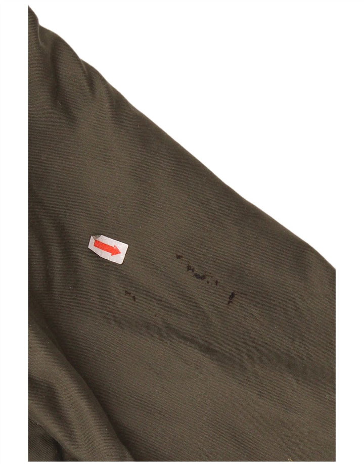 Vintage Mens Hooded Military Parka Jacket UK 38 Medium Khaki