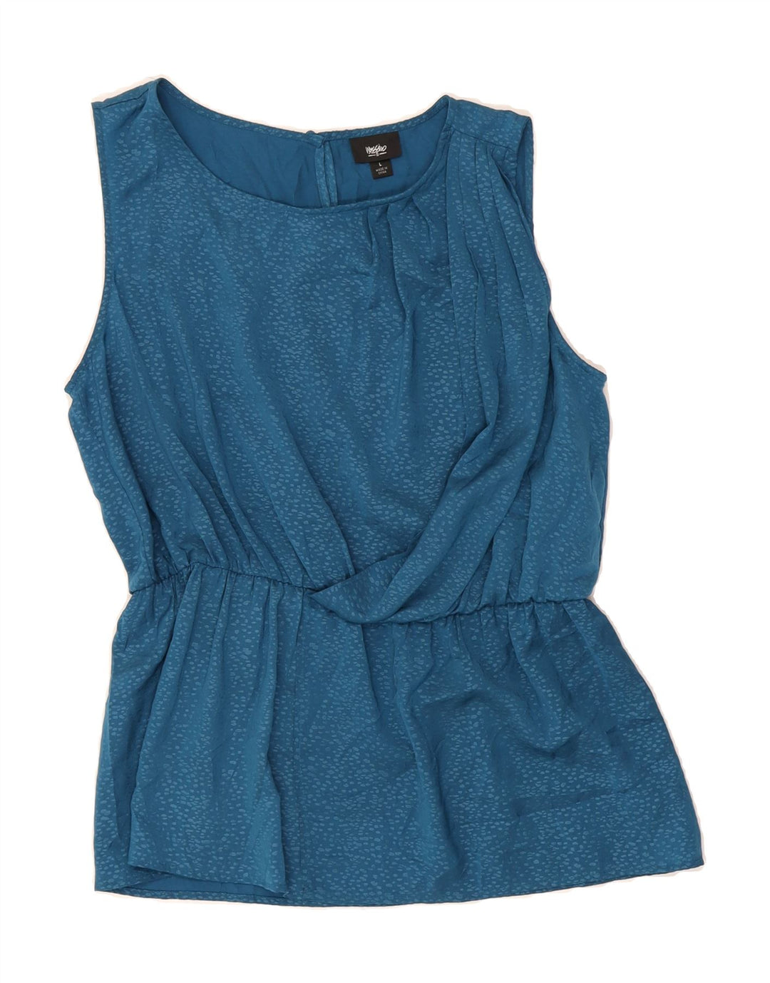 MOSSIMO Womens Sleeveless Blouse Top UK 16 Large Blue Spotted Polyester Vintage Mossimo and Second-Hand Mossimo from Messina Hembry 