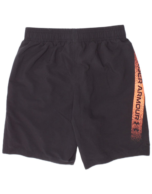Under Armour Boys Graphic Sport Shorts 9-10 Years Medium Black Colourblock
