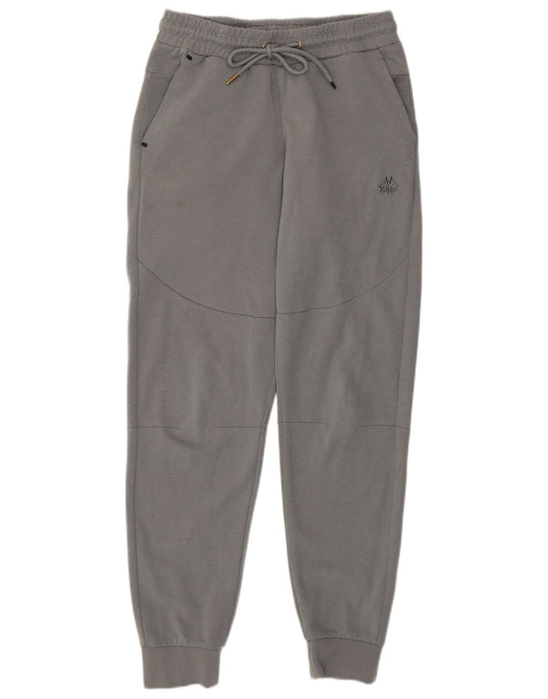 Kappa Mens Tracksuit Trousers Joggers Small  Grey Colourblock