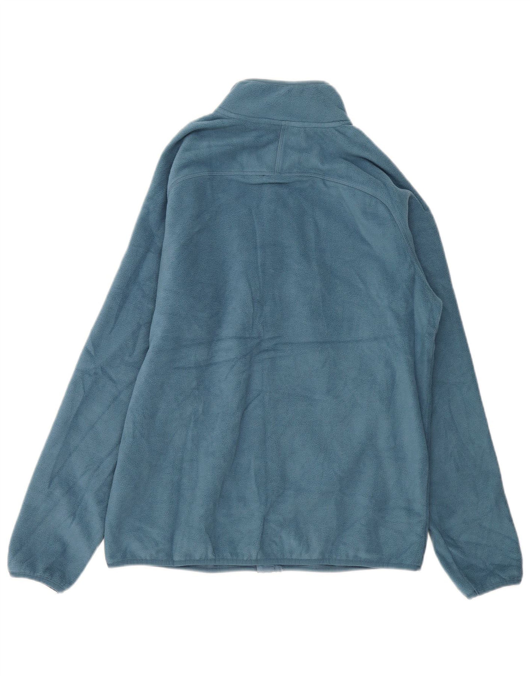 Marks & Spencer Mens Fleece Jacket UK 38 Medium Blue Polyester