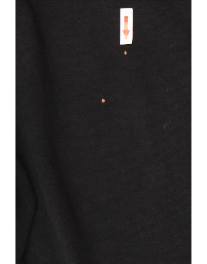 Superdry Mens Zip Hoodie Sweater Medium Black Cotton