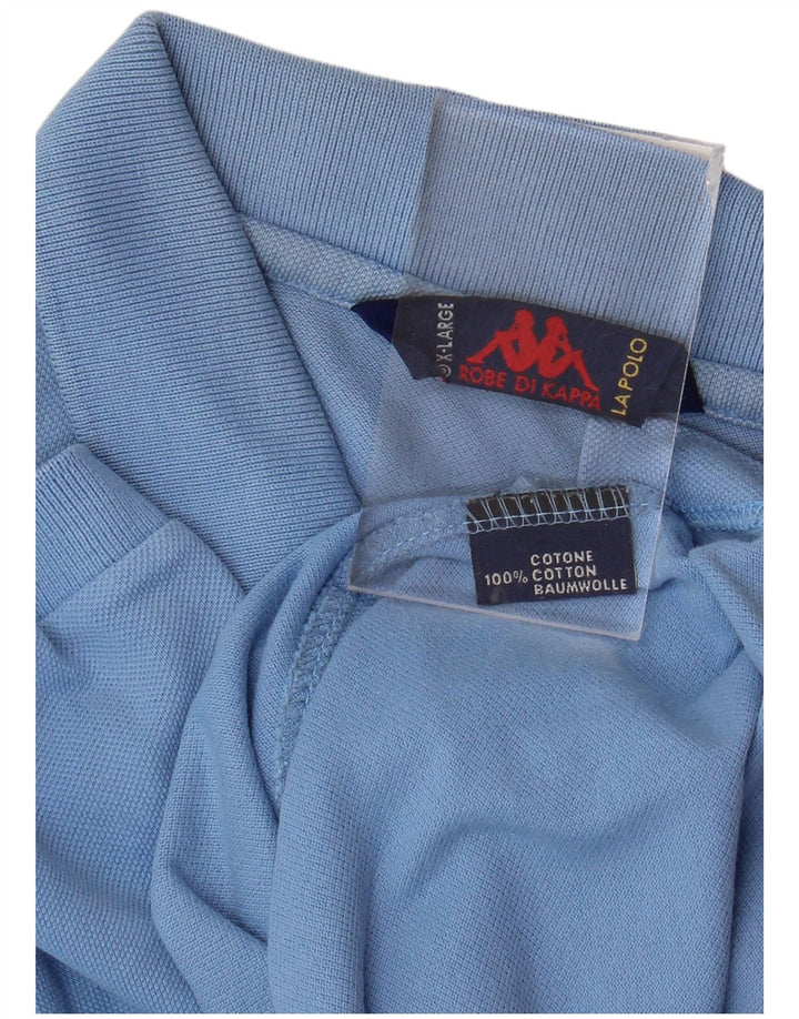 KAPPA Mens Polo Shirt XL Blue Cotton