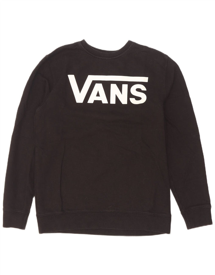 Vans Mens Graphic Sweatshirt Jumper Medium Black Cotton