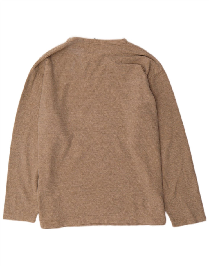 O'Neill Mens Top Long Sleeve Large Beige Cotton