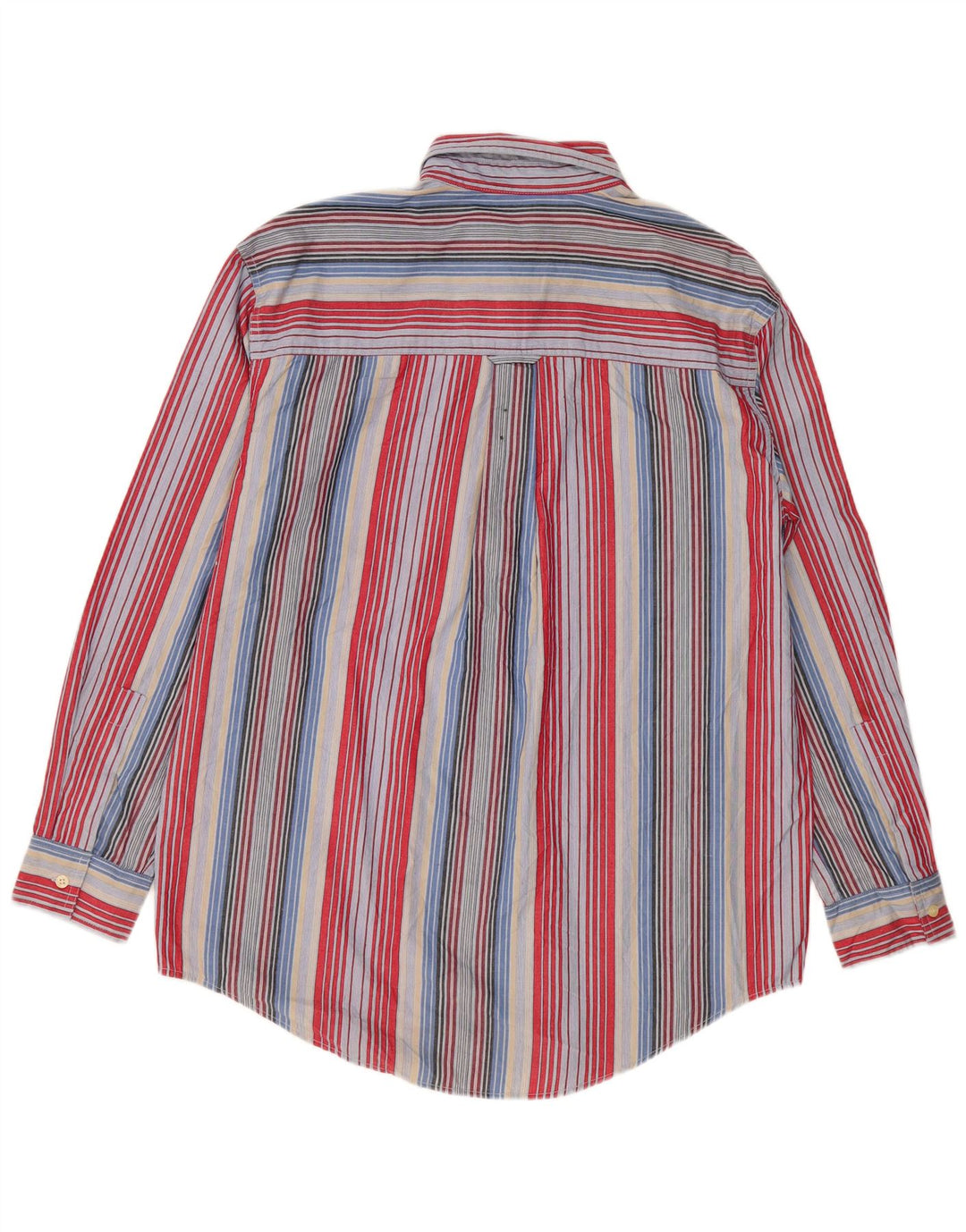 Chaps Mens Easy Care Shirt Medium Multicoloured Striped Cotton