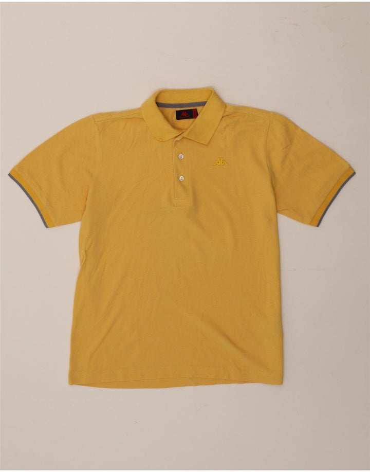 Kappa Mens Polo Shirt Small Yellow Cotton