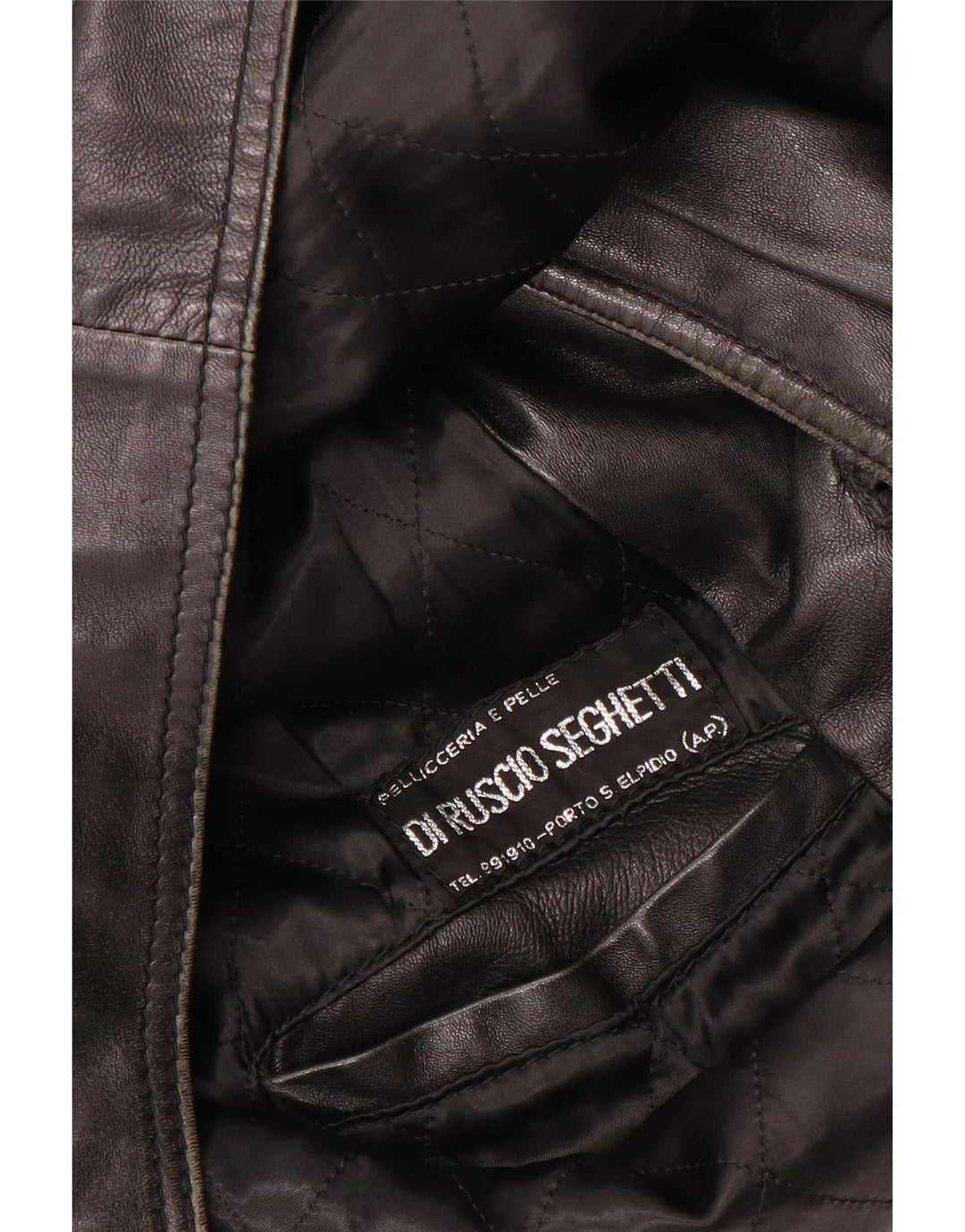 VINTAGE Mens Leather Jacket UK 40 Large Black Leather