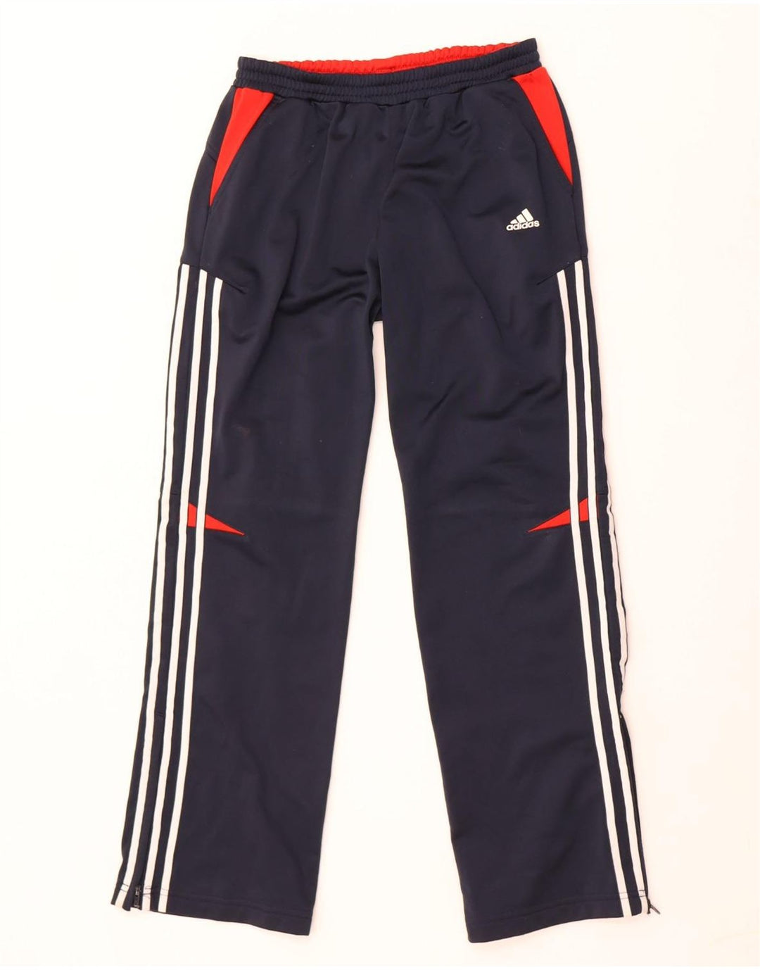 Adidas Boys Tracksuit Trousers 11-12 Years  Navy Blue Colourblock Polyester